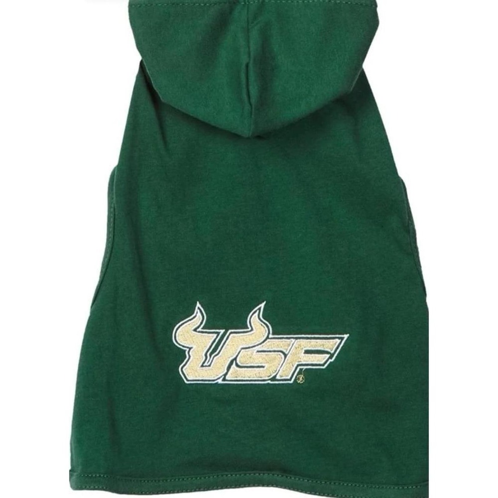 NEW South Florida Bulls USF NCAA Cotton Hooded Dog Jacket, Size XL